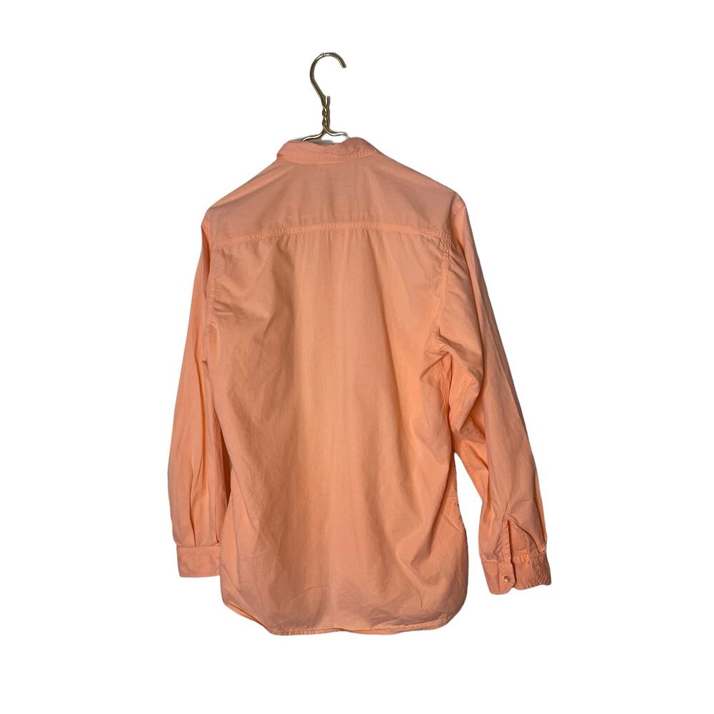 VTG 90's GUESS Georges Marciano L/S Button Shirt Size 1 Cotton Peach S M - Picture 2 of 2